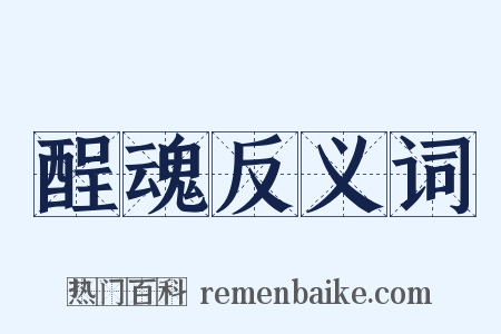 酲魂反义词是什么意思的图片